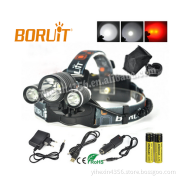 Hot Selling CREE LED Hunting Headlamp White/Red Light Bicycle Light